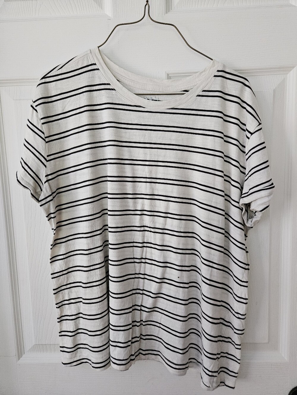 Classic Black & White Striped Women's Tee